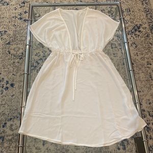 Pinkcolada swim cover up dress size XS white NWT
